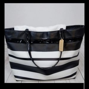 COACH Striped Tote